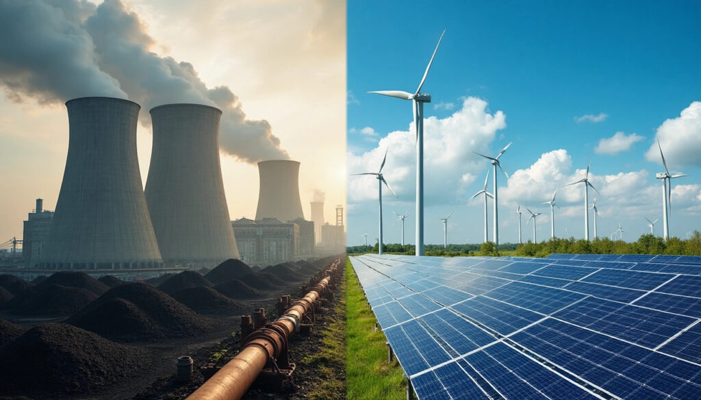 renewable energy vs fossil fuels